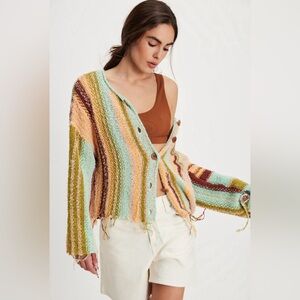 Free People Baja Cardi Size XL NWT